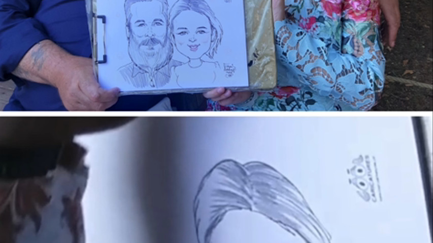 Live Wedding Caricature Artist in Kent