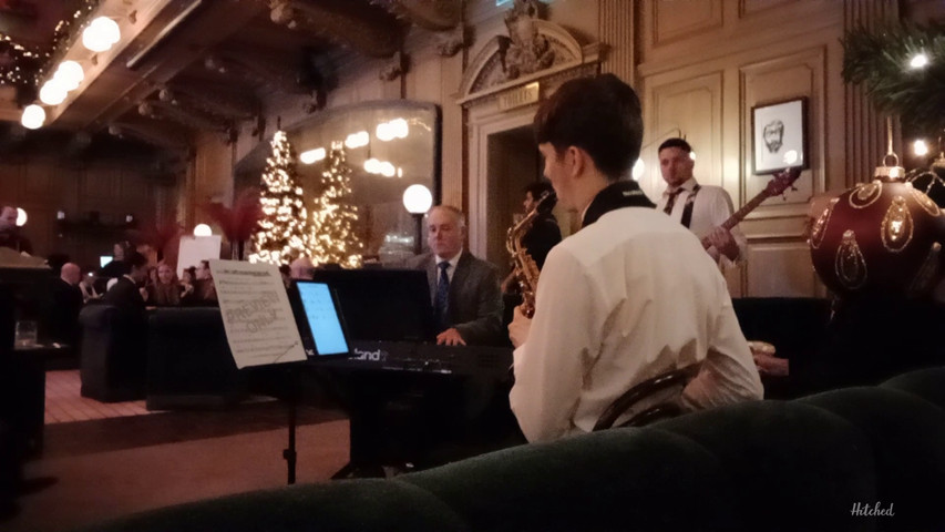 Quartet playing Hogmanay at The Scotsman Hotel, Edinburgh