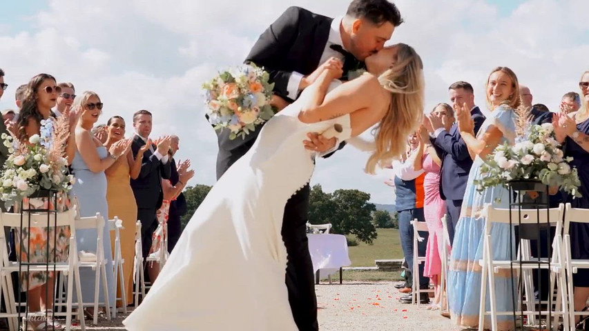 Alex and Beccy, Rockbeare Manor, Devon