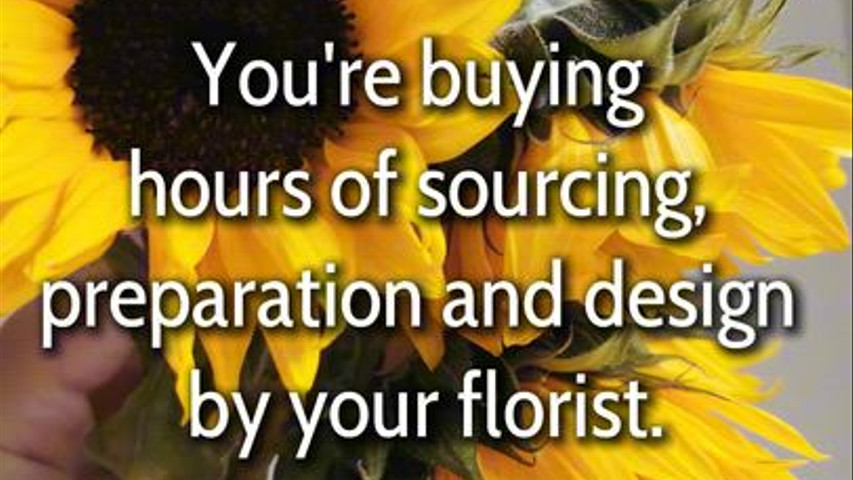 Why florists charge what they do 