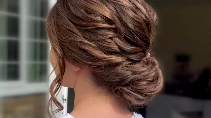 Low Twistwd Bun Updo