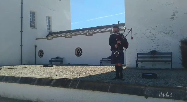 Highland cathedral at blair castle