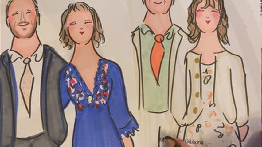 The guests I drew at Crondon Park 