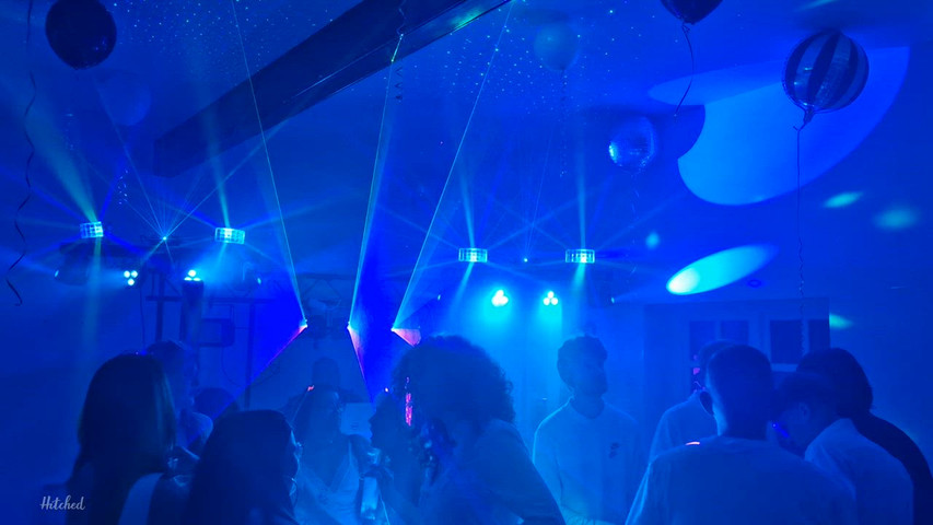 Lasers on the dance floor