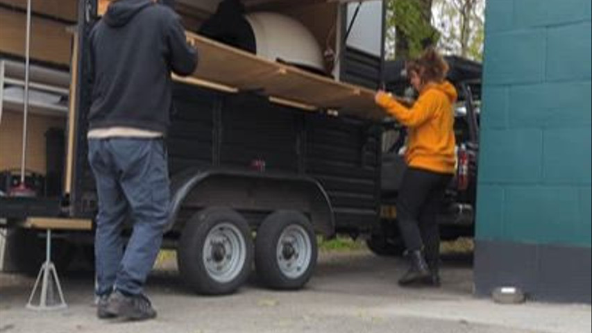 Trailer set up 