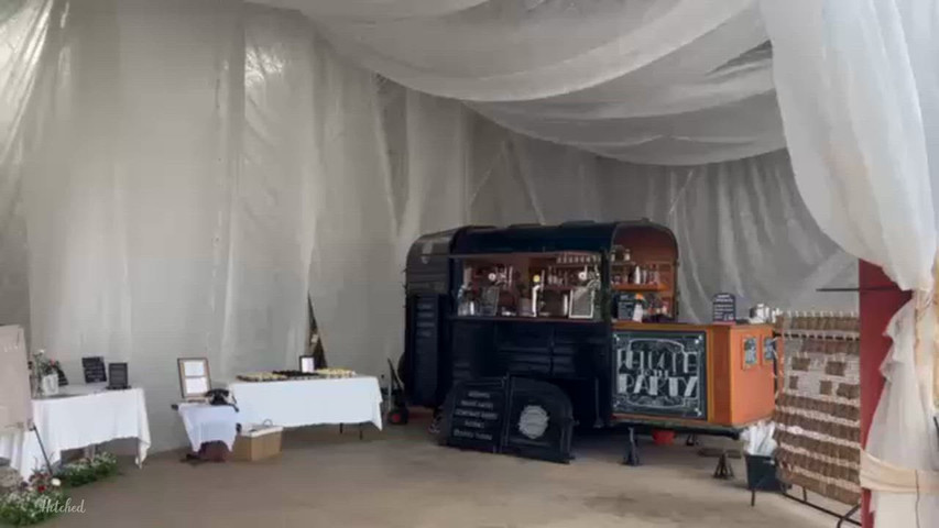 Farm Wedding – Barn Bar Setup
