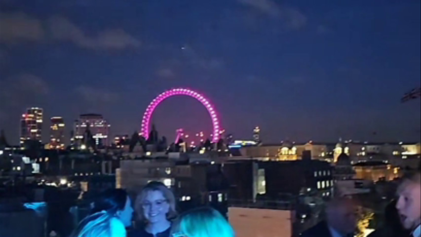 Trafalgar Roof top Wedding with Sax 