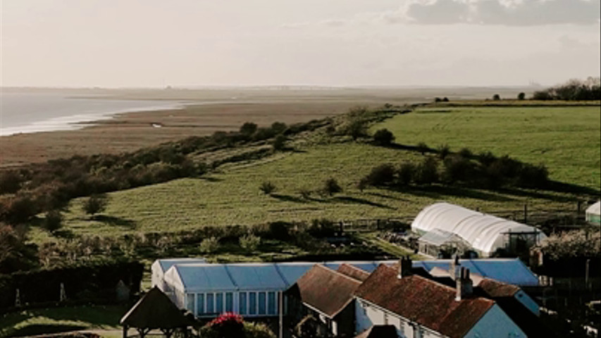 The Ferry House exterior and Swale estuary