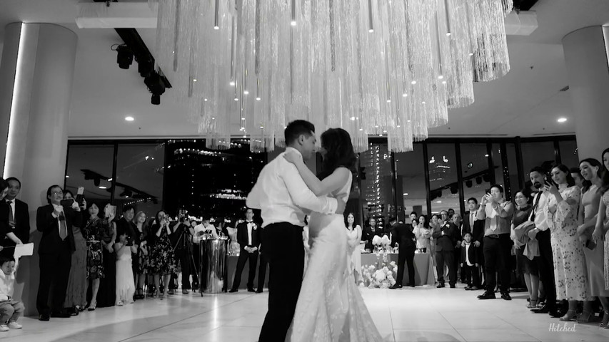 Moments from their Romantic First Dance 