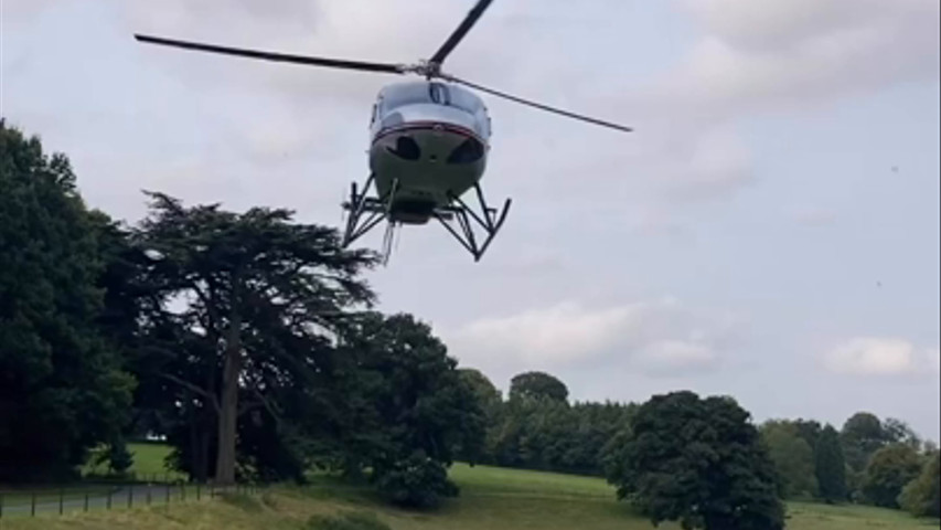 Helicopter Arrival