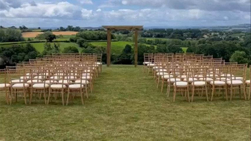 Ceremony at the barn