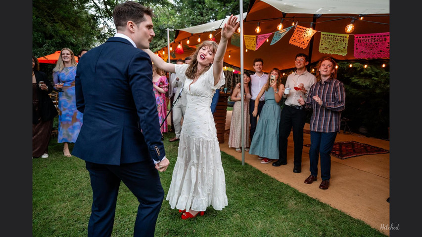 A back garden wedding in Buckinghamshire