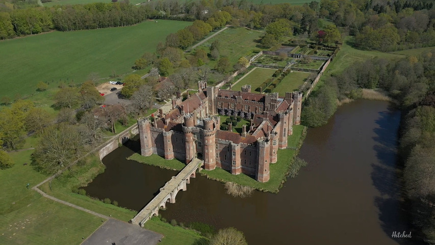 Herstmonceux Castle - aerial