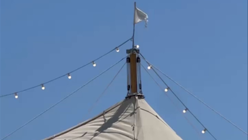 Real Wedding: Beachside Marquee at Home