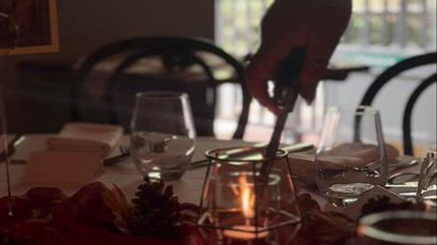 Autumn themed Wedding set up 