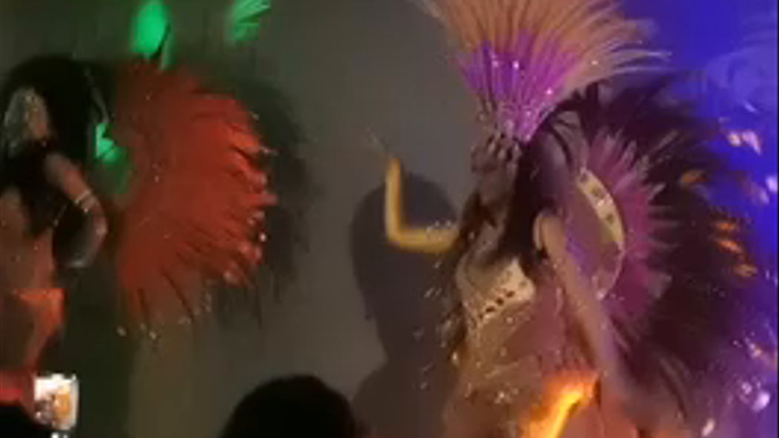 Samba show with colleague in London