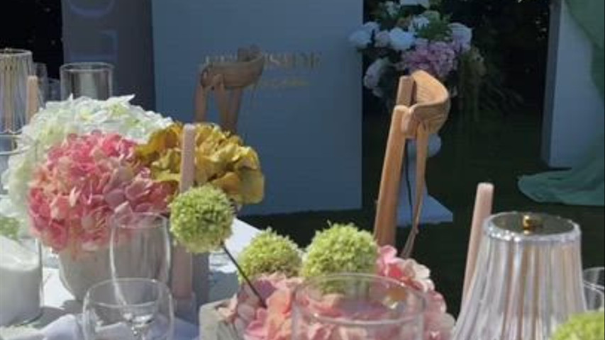 Outdoor dinner party 