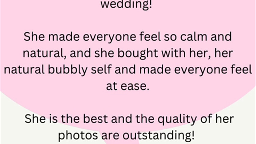 Wedding Testimonials