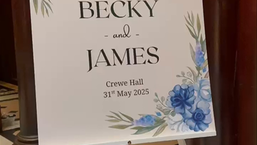 Wedding of Becky & James May 2025