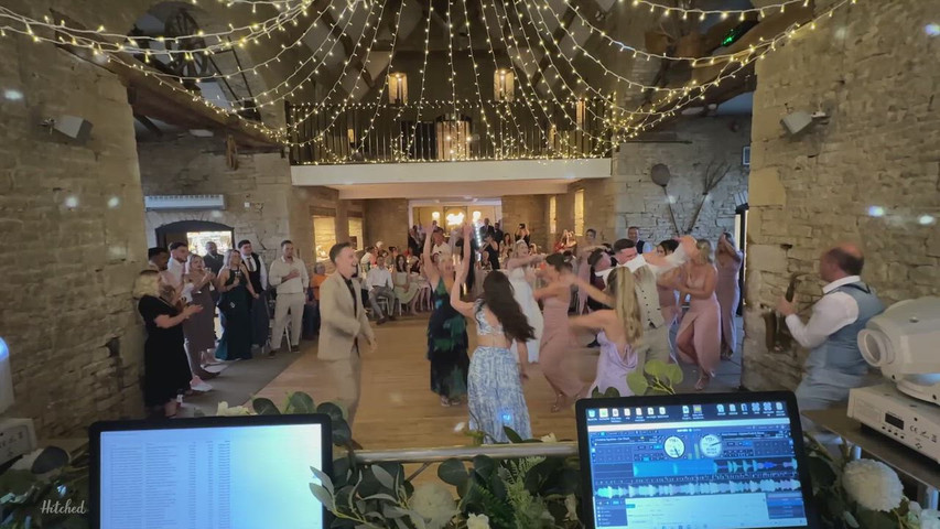 white wedding tythe barn 