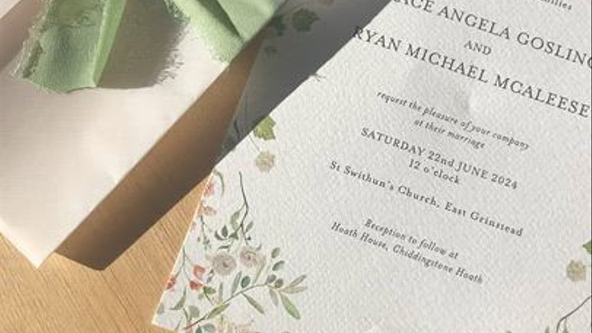 Wedding Invitations.