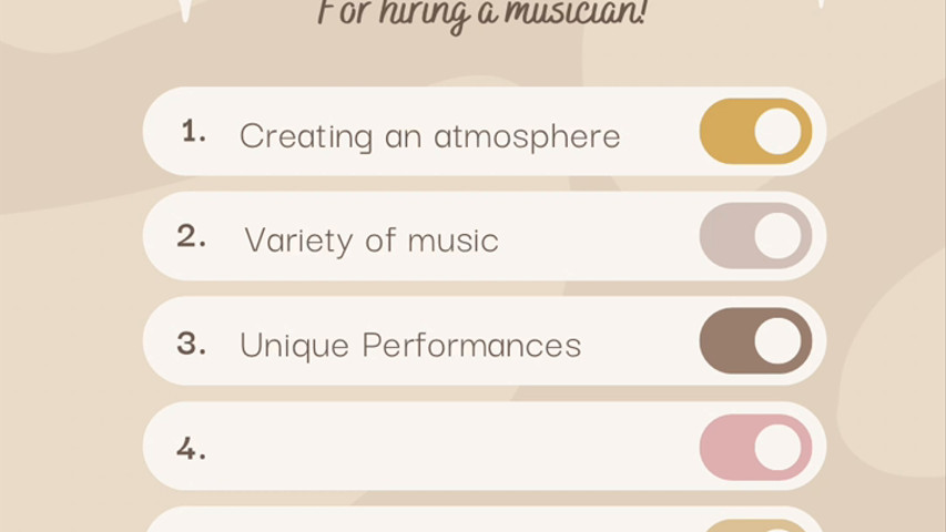 5 Reasons to Book a Musician for your Wedding