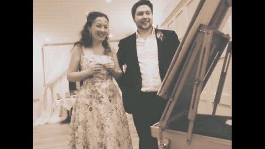 Live Wedding Painting: Sarah and Rowan’s Wedding Day