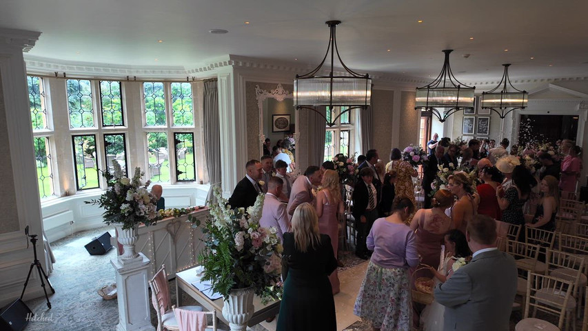Wedding Exit to 'Top of the World'