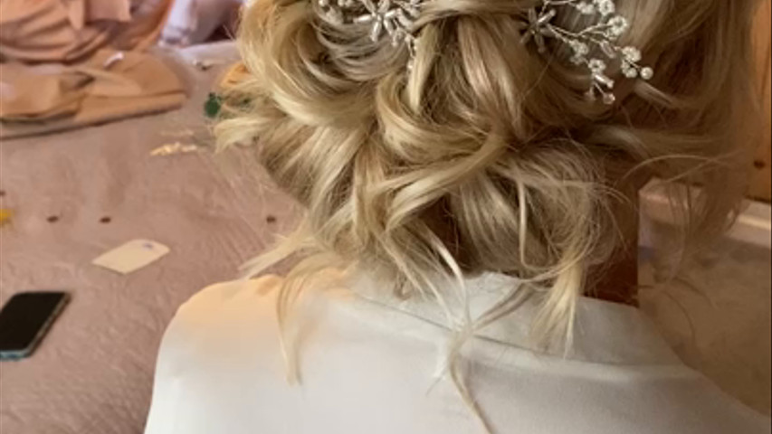 Bridal hair styling