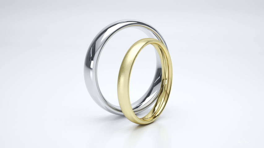 Court Profile Wedding Rings