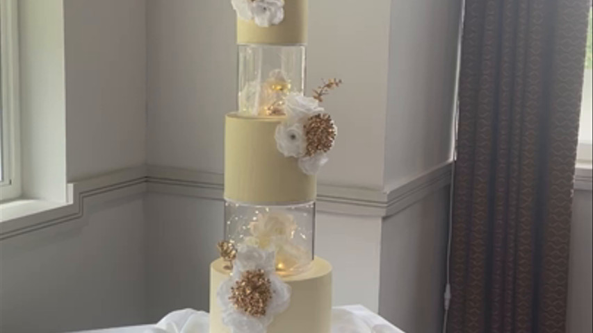 Wedding Cake set up for a lovely couple at Berystede Hotel Ascot