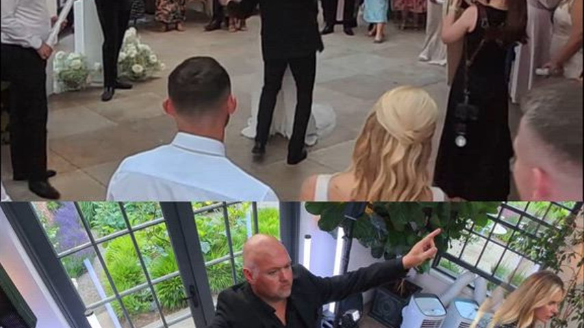 First dance with a confetti drop