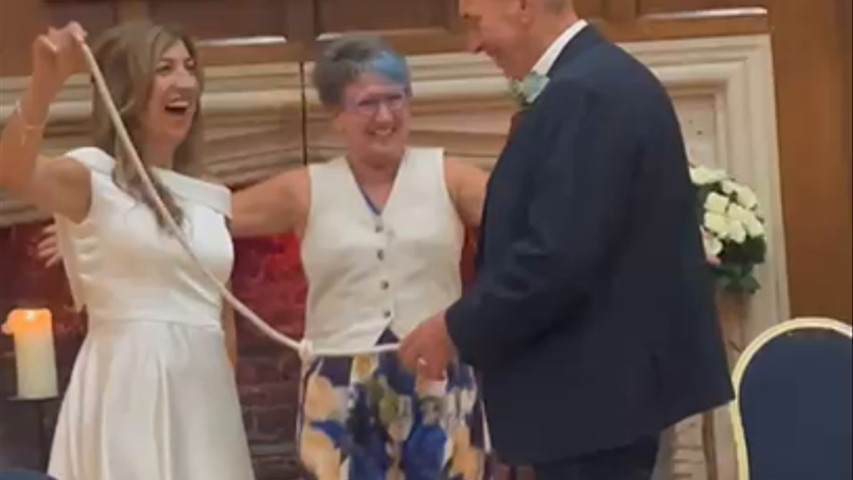 Chris and Terry tie the knot 