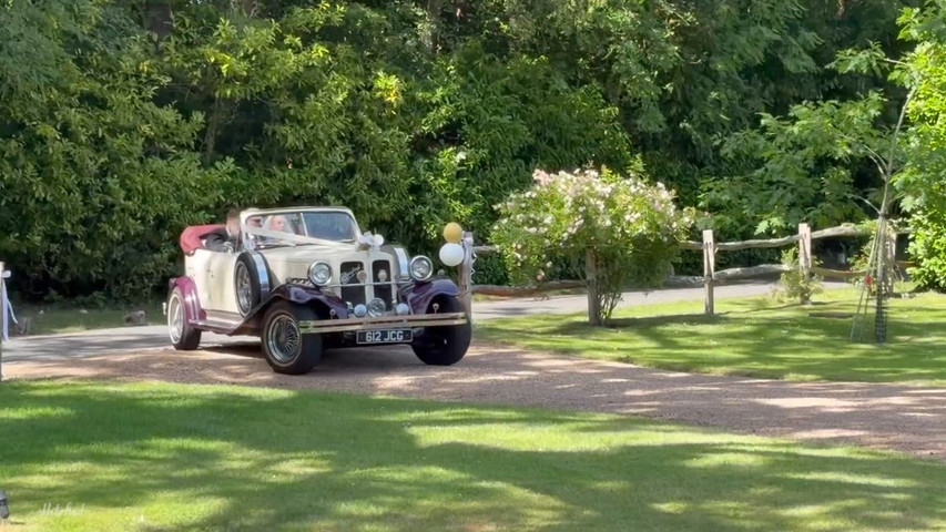 Arrival at ceremony 
