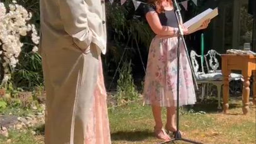 Personalised love story included in the ceremony script