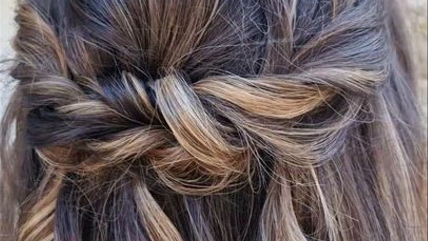 Half Up with Twists
