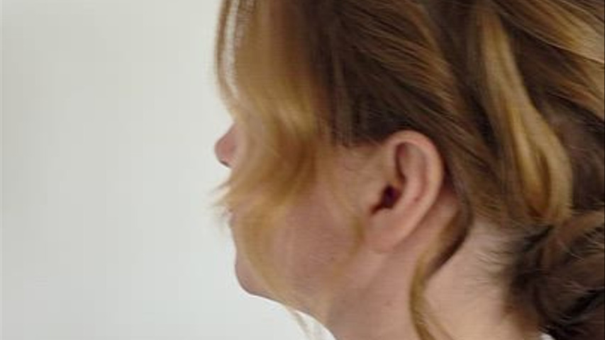 Low bun with textured crown