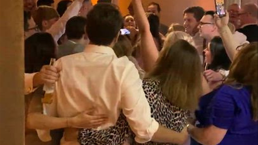 A packed dance floor