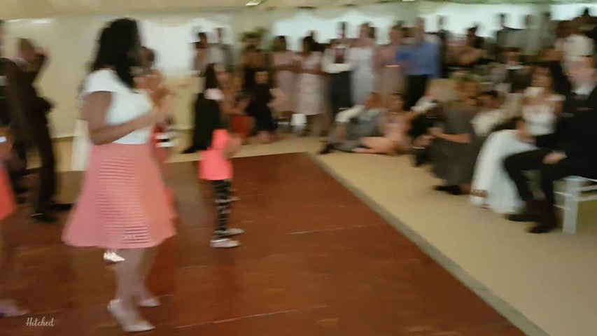 Having fun at the groom's expense