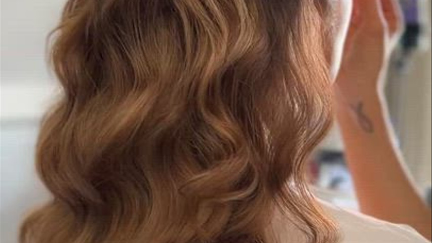 Modern half up half down 