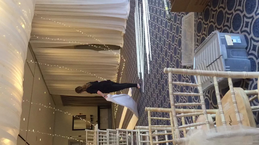 time lapse video of wedding draping