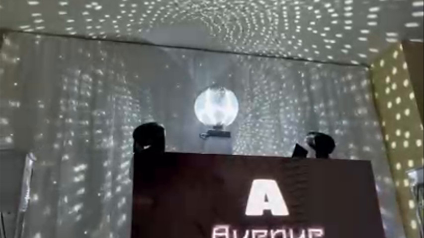 Video wall DJ booth