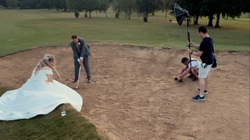 Nicola and Mike - Golf Swing!
