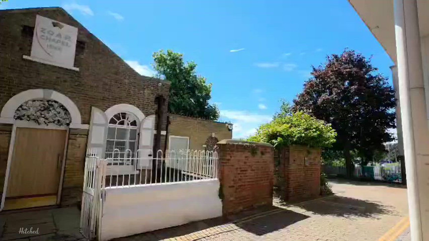 Outside the chapel 