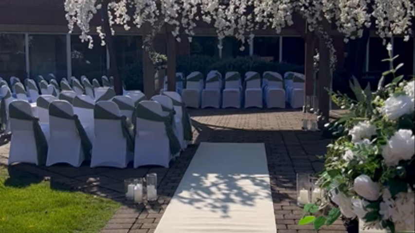 Courtyard wedding