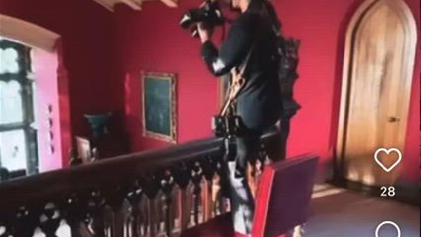 Me behind the scenes at a wedding 