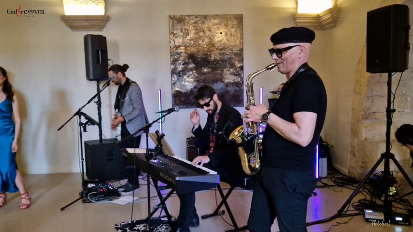 Wedding with band and saxophone