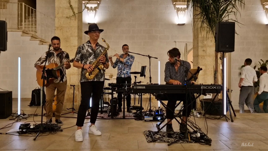 Wedding Band with Saxophone