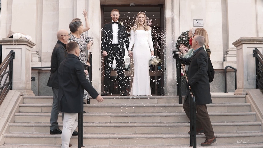 Ellie & Martin wedding highlight at islington town hall