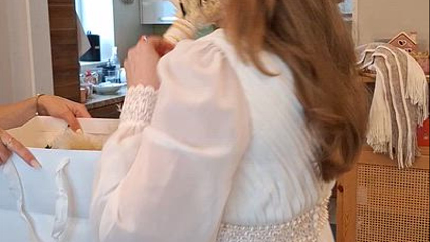 Cinderellas wedding hair and makeup